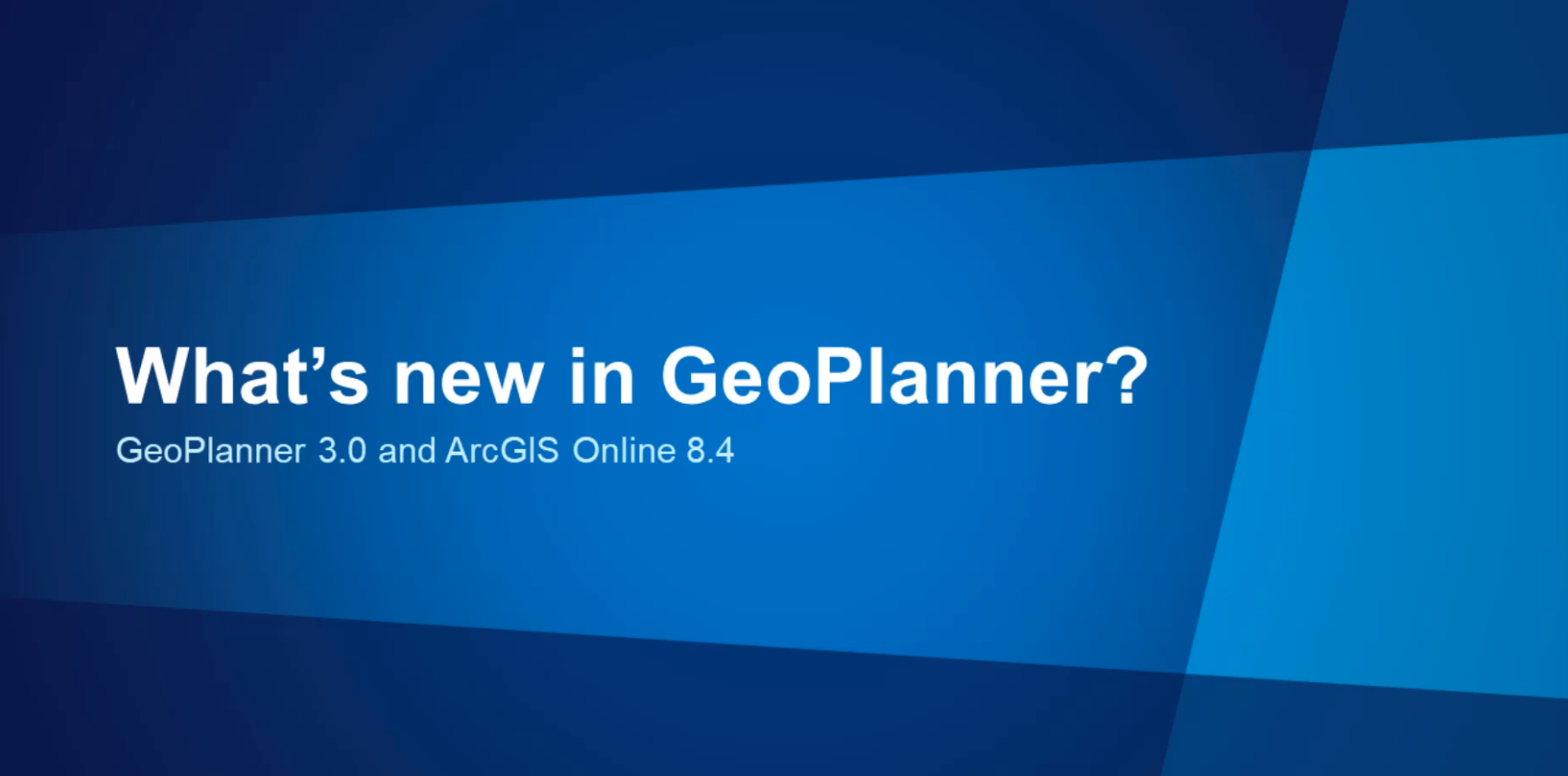 What's New in GeoPlanner 3.3 - Watch on Esri Community